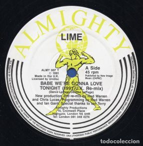 Dischi in vinile: ALMY 007 T - Lime – Babe We're Gonna Love Tonight (90's Remixes)